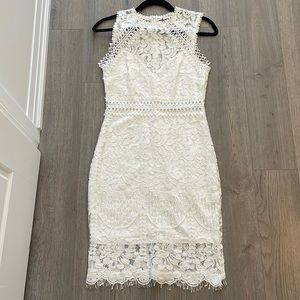 White lace dress